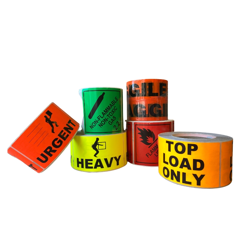 Printed warning labels